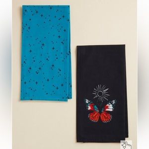 NWT TORRID 2pc Butterfly Tea Towel Set